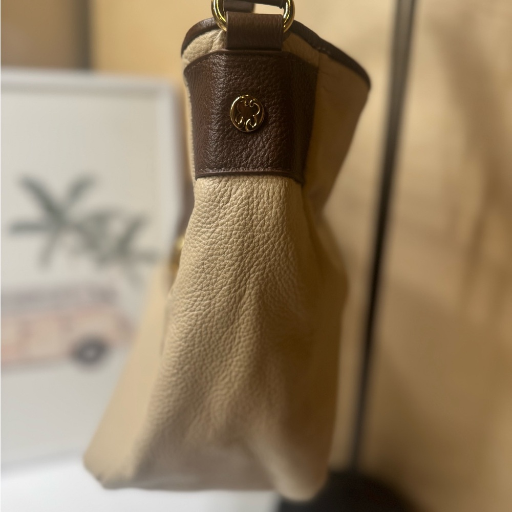 Emma Fox Tan and Brown Shoulder Bag leather - Picture 7 of 13
